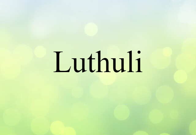 Luthuli