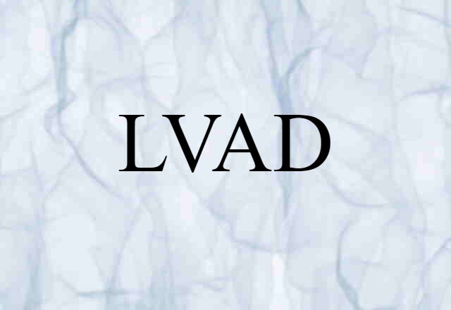 LVAD (noun) Definition, Meaning & Examples