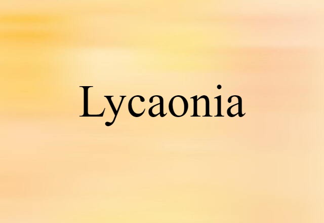 Lycaonia