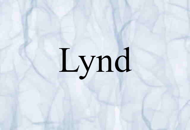 Lynd (noun) Definition, Meaning & Examples