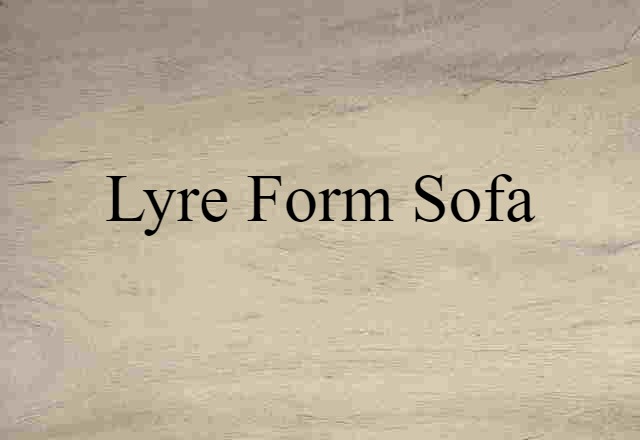 lyre-form sofa