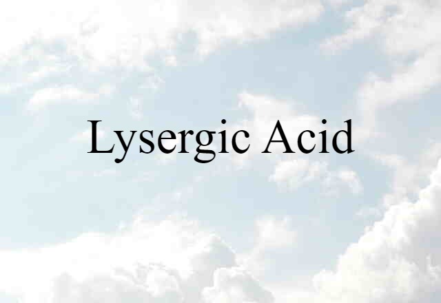 lysergic acid