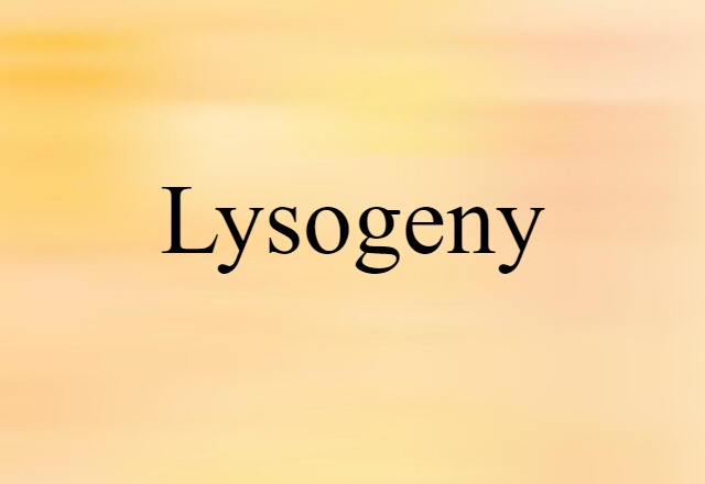 lysogeny