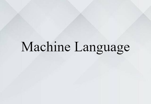 machine language