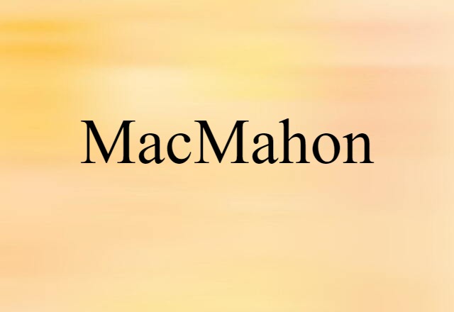 MacMahon