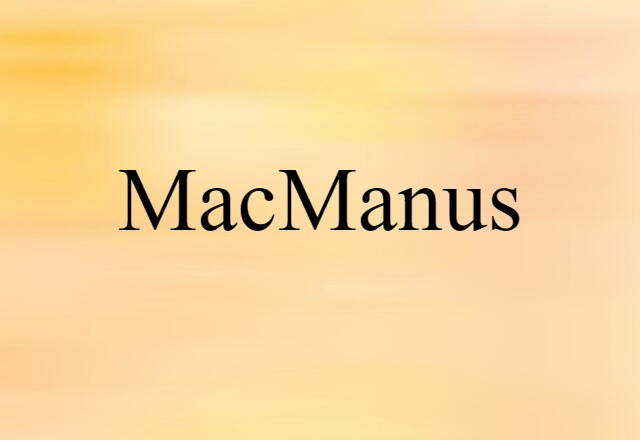 MacManus