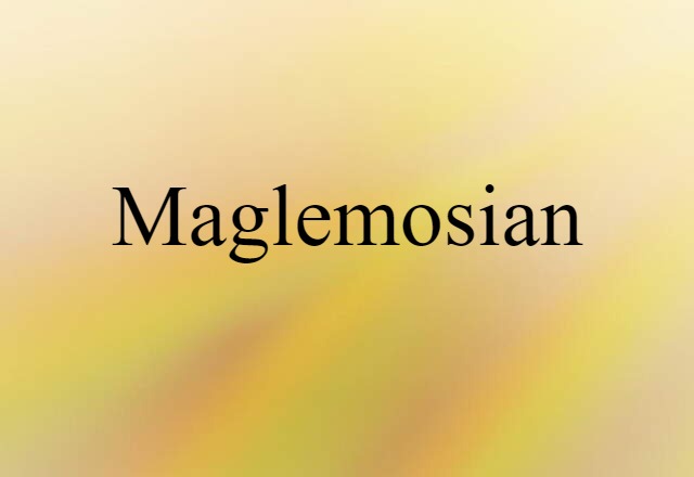 Maglemosian (noun) Definition, Meaning & Examples