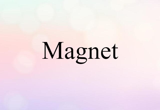 Magnet (noun) Definition, Meaning & Examples