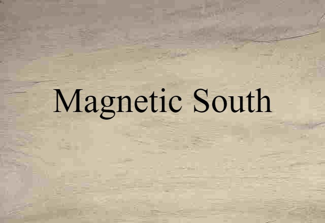 magnetic south