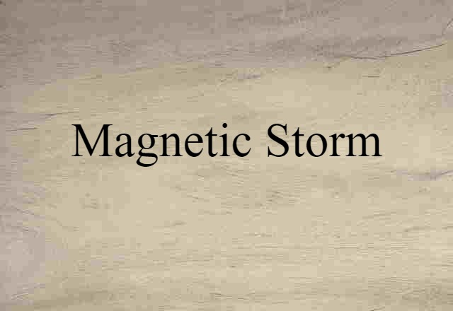 magnetic storm