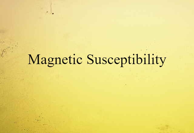 magnetic susceptibility