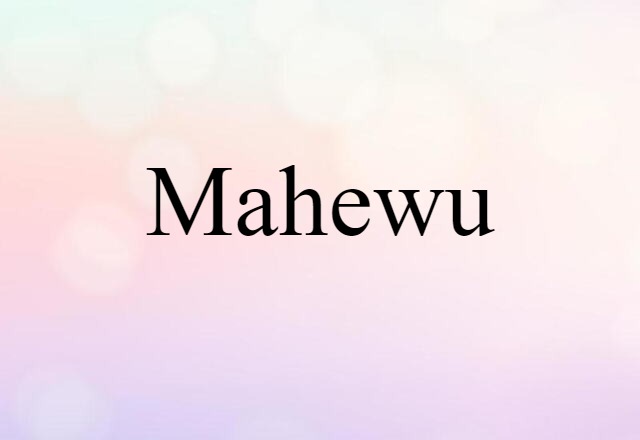 mahewu