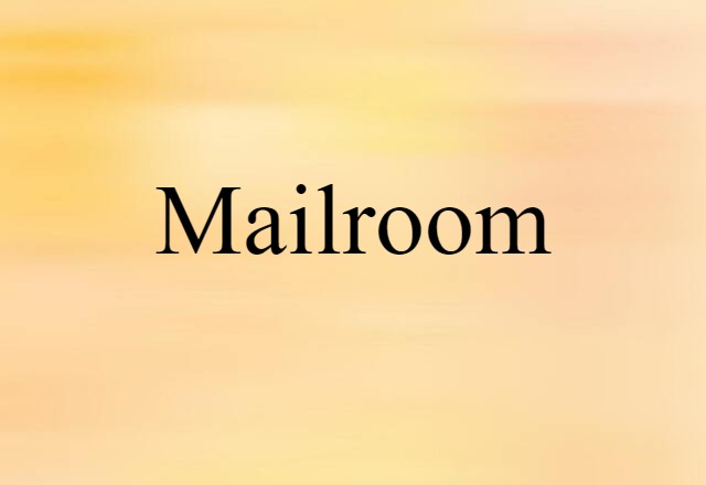 mailroom