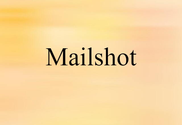 Mailshot (noun) Definition, Meaning & Examples