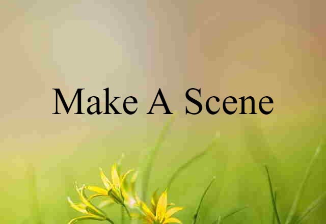 make a scene