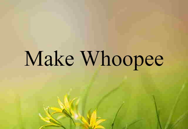 make whoopee