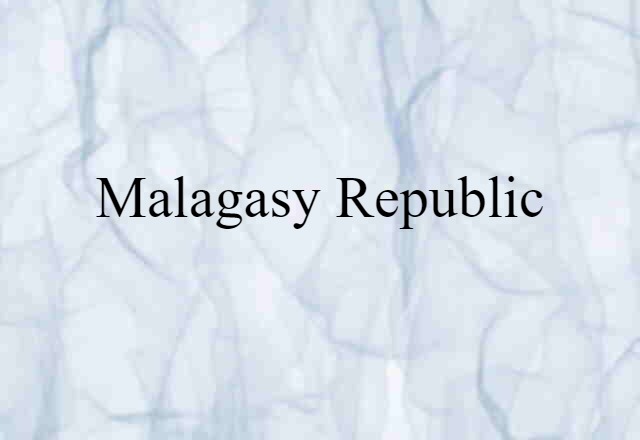 Malagasy Republic