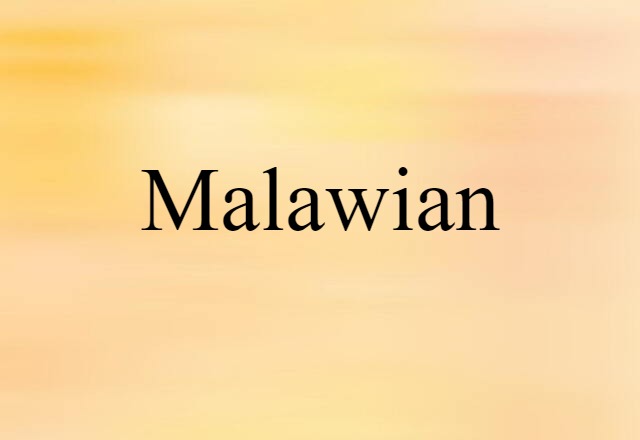 Malawian