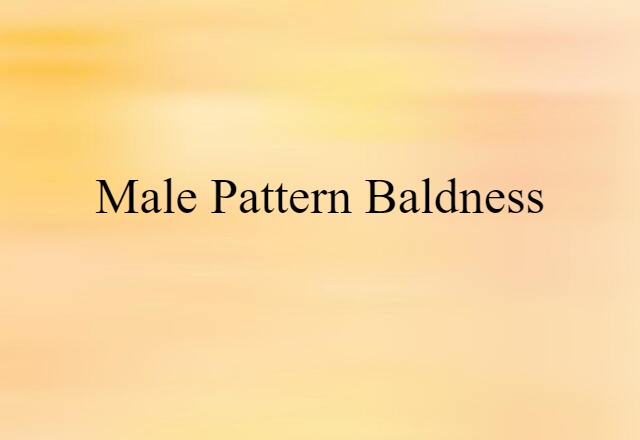 male pattern baldness