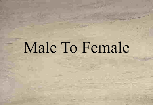 male-to-female