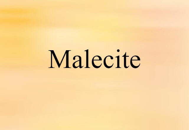 Malecite (noun) Definition, Meaning & Examples