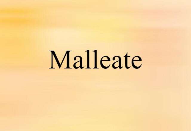 malleate