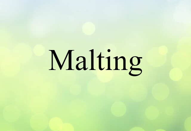 malting