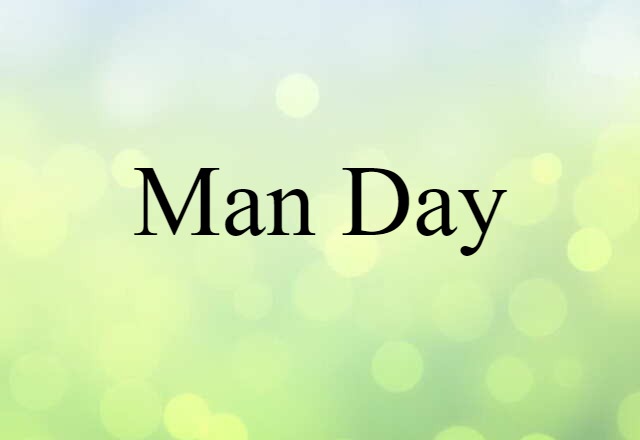 man day