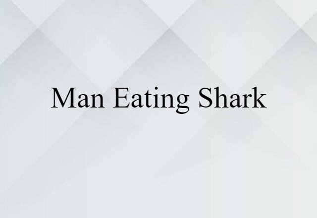 man-eating shark