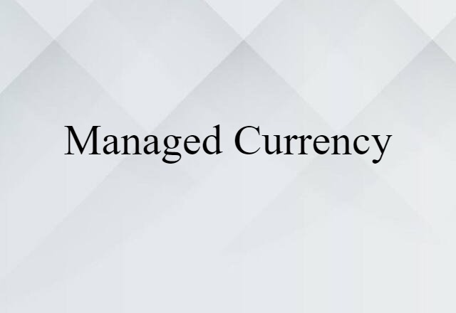 managed currency