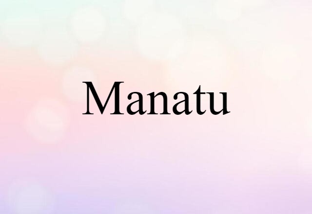 manatu