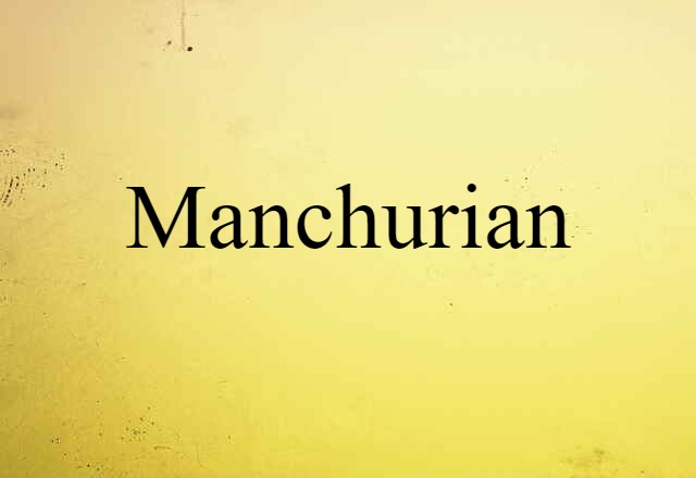 Manchurian