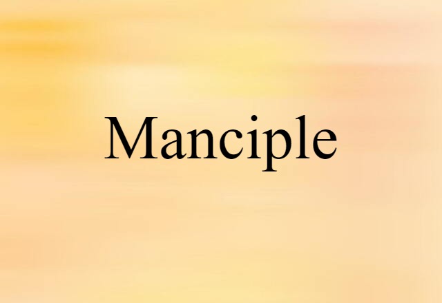 Manciple (noun) Definition, Meaning & Examples