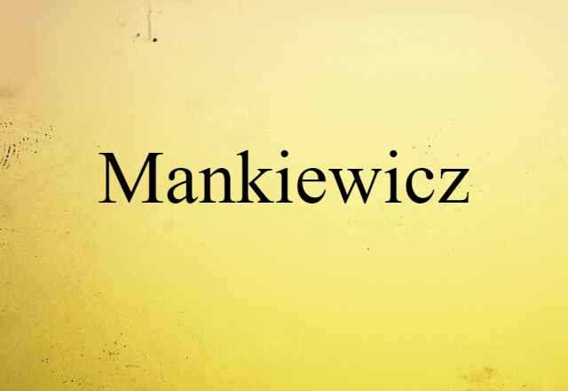 Mankiewicz