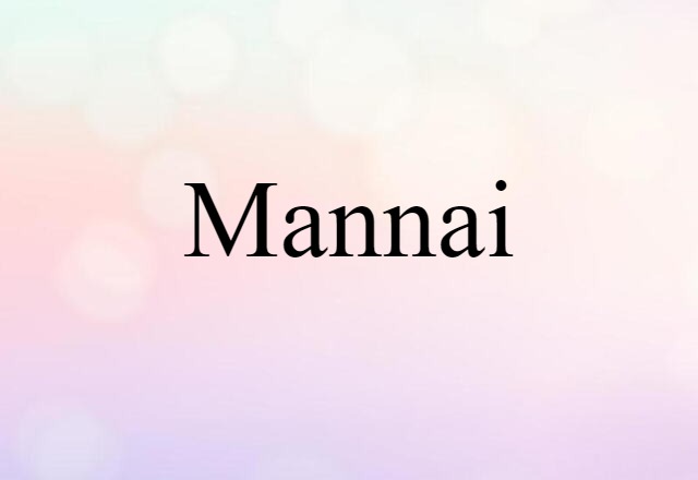 Mannai