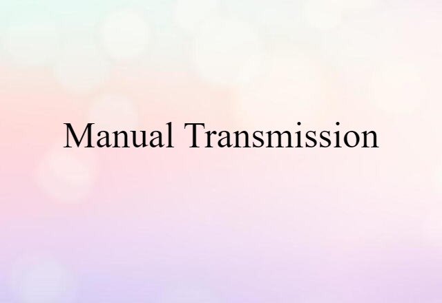 manual transmission