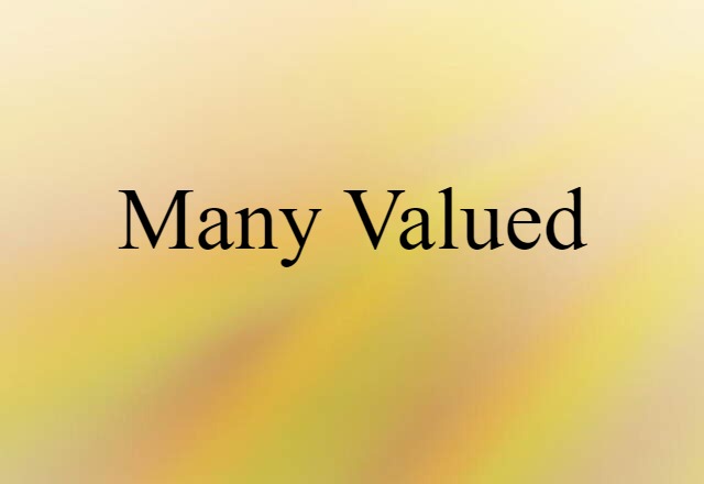 many valued