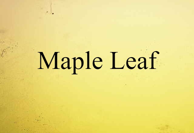 maple leaf