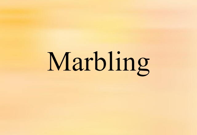 marbling