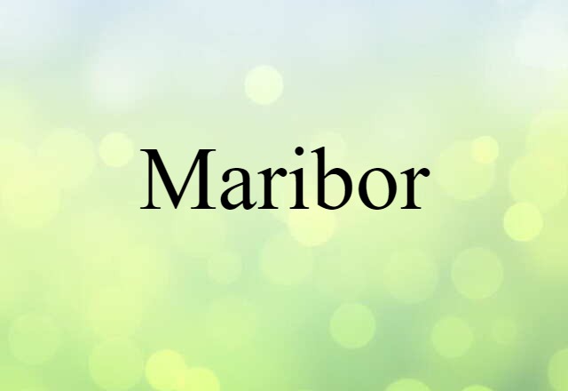 Maribor (noun) Definition, Meaning & Examples