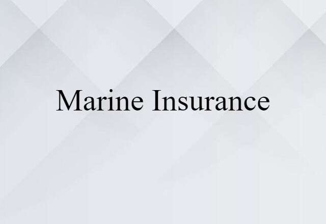 marine insurance