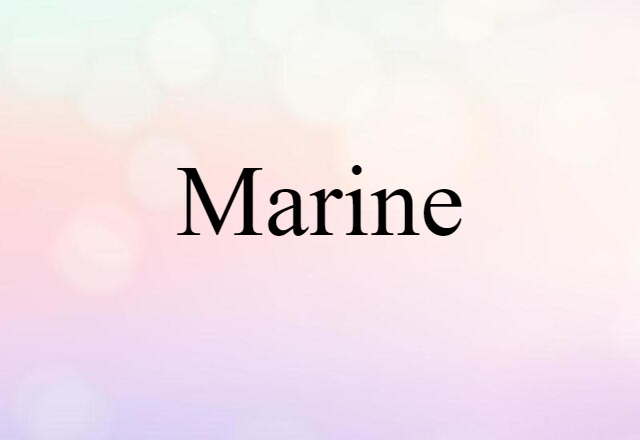 marine