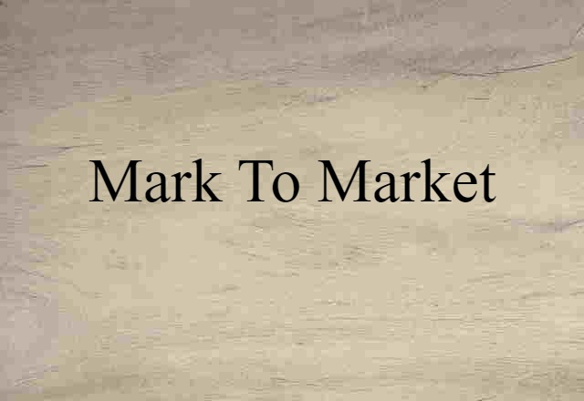 mark to market