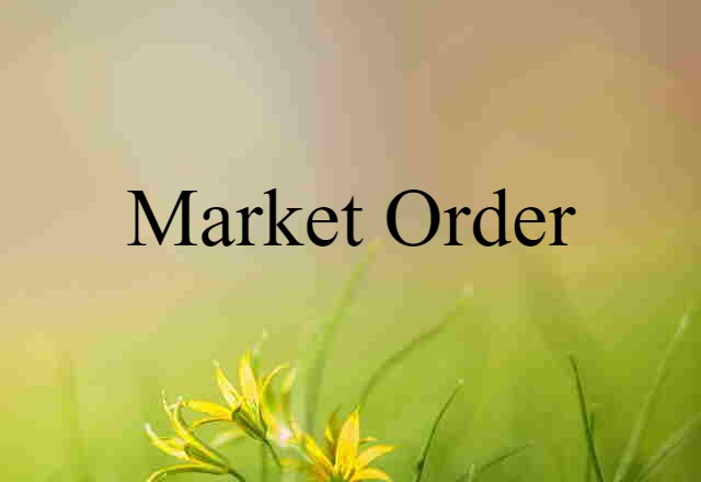 market order