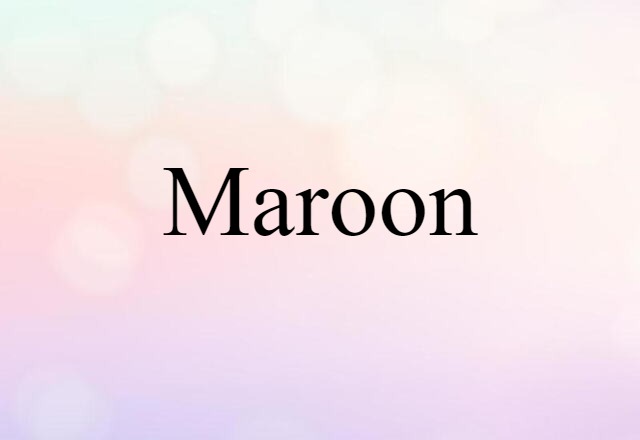 maroon