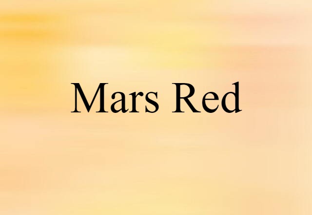 Mars red