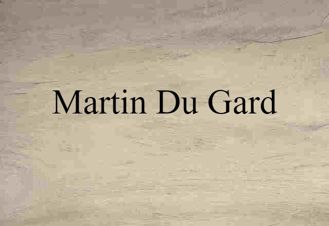 Martin du Gard