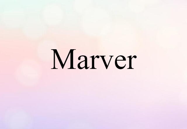 Marver (noun) Definition, Meaning & Examples