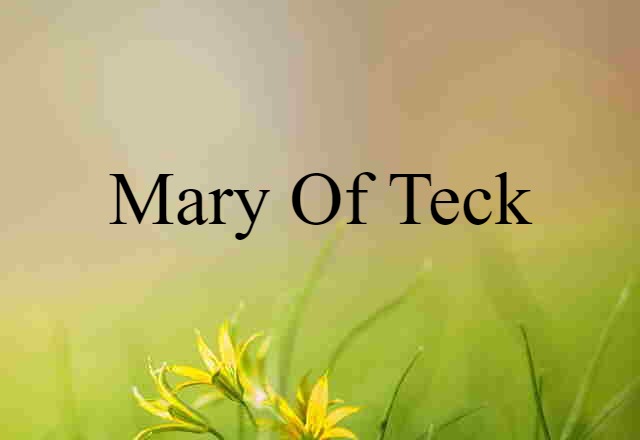 Mary of Teck