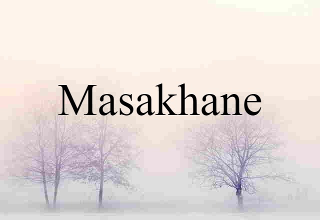 Masakhane